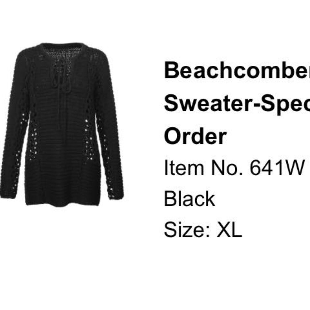 CAbi Beachcomber Sweater XL New